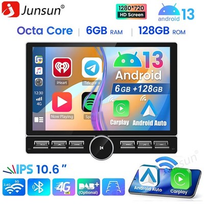 Für VW T5 Multivan Transporter 128 Android 14 Autoradio Carplay GPS Navi RDS SWC
