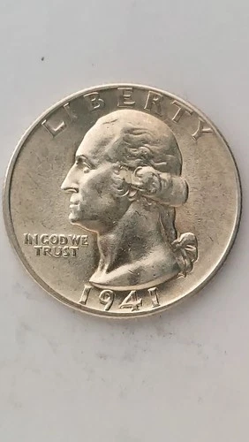 1941-P United States, Uncirculated, Washington Quarter