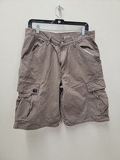 VIntage y2k Levis Khakis Shorts Mens 32 Cargo Workwear Skater Casual Flat Front
