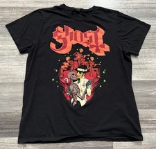 Ghost Band Tee Shirt Adult 2XL Skeleton Dance Graphic Black Rock Music