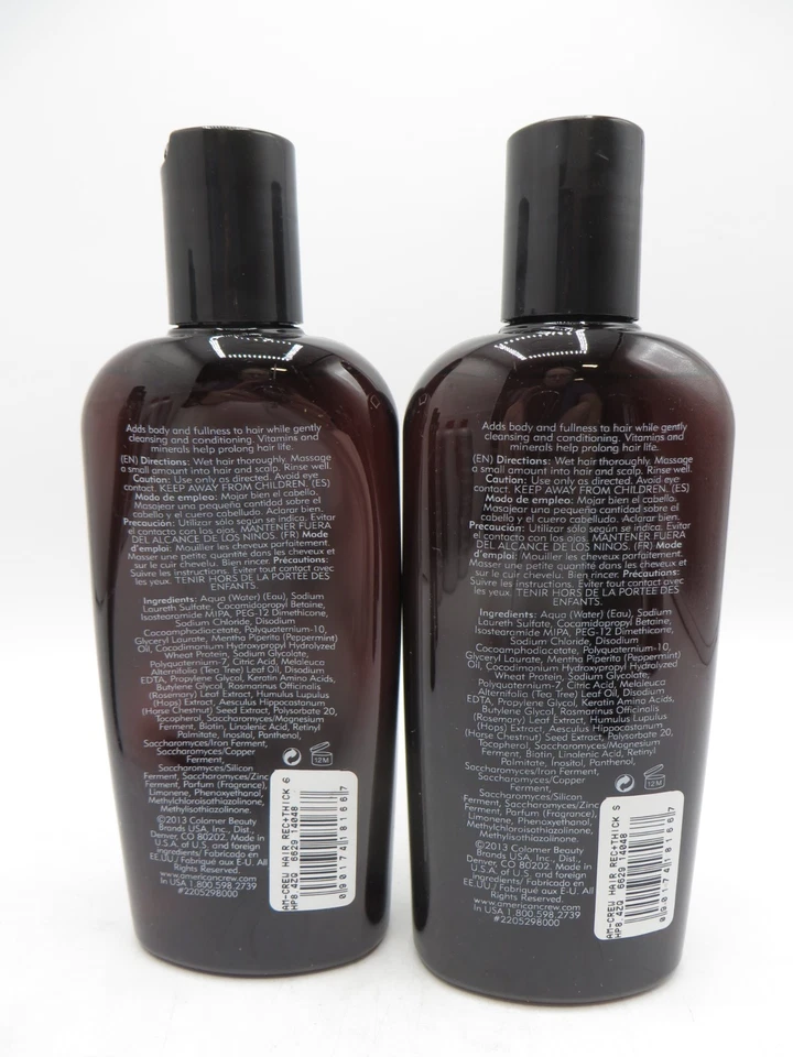 AMERICAN CREW HAIR RECOVERY + CHAMPÚ ESPESANTE 8,4 oz (Lote de 2) Foto 2 de 2