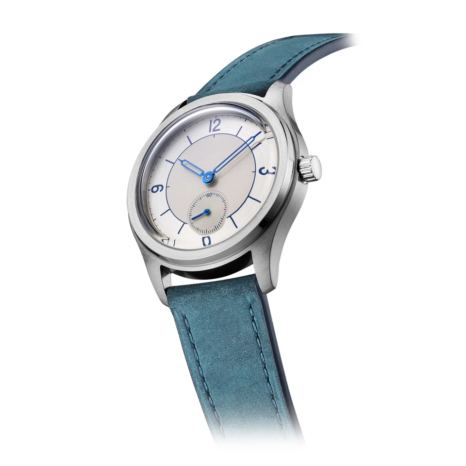 Reloj mecánico automático para hombre 38 mm Parnis negro blanco color salmón ST 1701 Foto 2 de 4