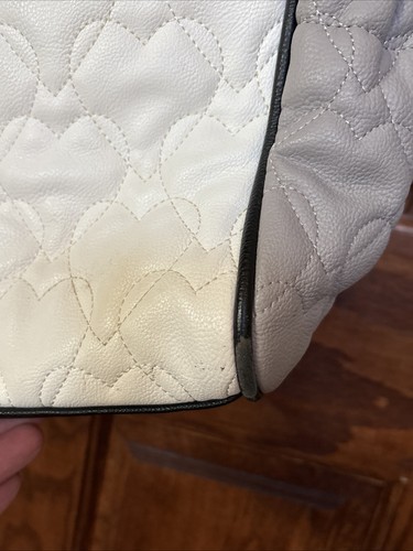Betsey Johnson Large Gray White Black Panda Baby Diaper Bag with Pouch - Picture 12 of 14