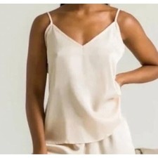 Ettitude M lyocell clean bamboo ultra satin cami sleep lounge top NWOT neutral
