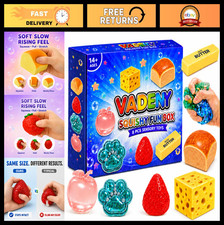 Squishy Fun Box 8 Pieces Squishy Pack Cheese Food Squishies Set Slow Rising
