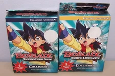 Beyblade 2003 Trading Card Game Collision 60-card Starter Deck #1 and #2