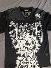 Chief Keef’s Glogang Jersey Men's Size Small Black White Short Sleeve
