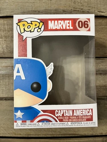Funko POP Marvel Box Only #06 Captain America Empty Replacement