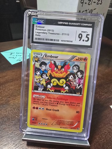 Pokémon Black & Whitelegend Treasures 2013 #27 Emboar-Holo 9,5 - Imagen 1 de 2