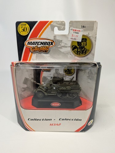 New Sealed Matchbox 50th Anniversary Military Collectibles Half-Track M3A2 - Picture 1 of 7