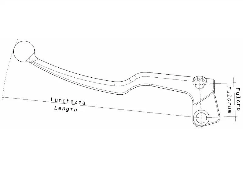 Domino Brake Levers Complete Black MBK Booster Spirit - Image 2 of 2
