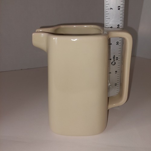 Vintage Royal Haeger Beige Colored MCM Rectangular Ceramic Pitcher 6” - READ - Picture 14 of 17