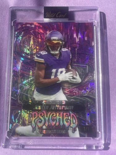 Wild Card 2026 Alumination Psyched Justin Jefferson 1/1 JPPR5-JJ 🟪color match🟪