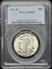 1937 D Walking Liberty PCGS MS-65