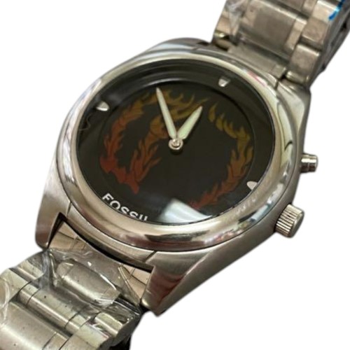 Fossil Big Tic Jr-8501 Flame Archive Digital Analog Men's Watch Used