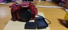 Canon EOS Kiss X50 Red Digital SLR Camera Body Tested Great Condition