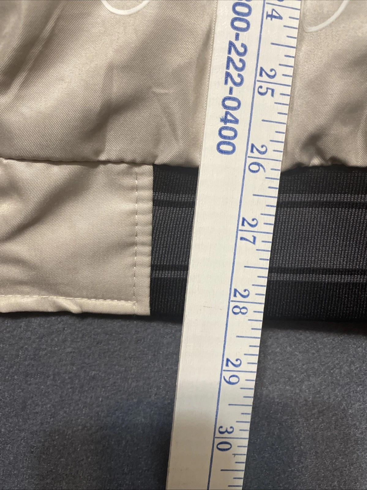 Brooklyn Cloth Flame Bomber Crème & Black Patches Varsity. Men’s LG - product detail image 8