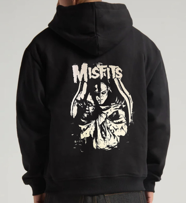 Misfits American Punk Rock Band Men's Black Zip Hoodie (Multiple