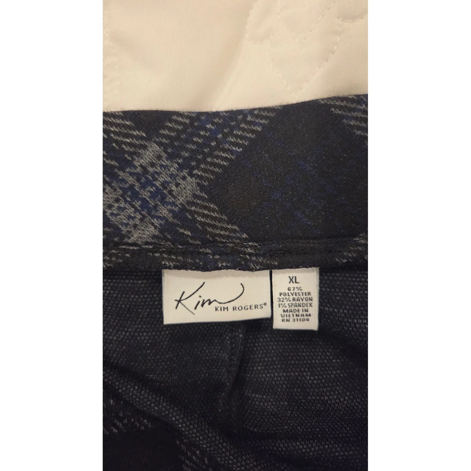 Юбка-карандаш Kim Rogers XL черная клетчатая карьерная деловая повседневная офисная дамская - Изображение 2 из 4