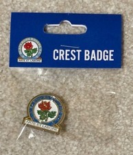 Blackburn Rovers FC Official Merchandise Crest Pin Badge - Butterfly Pin