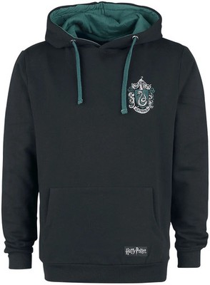 Harry Potter Kapuzenpullover Herren Slytherin schwarz S