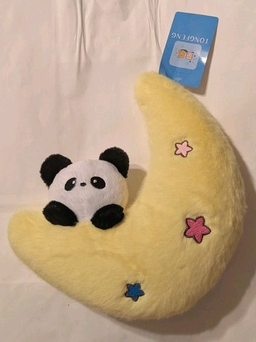 NWT Tongfeng Plushie Panda Bear Moon Stars Stuffed Animal Toy Kawaii Style Soft - Picture 8 of 8