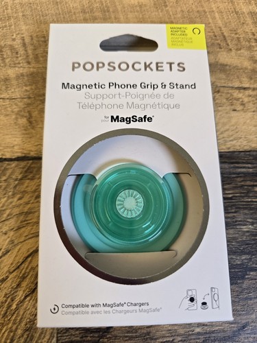 PopSockets Magnetic Phone Grip MagSafe Mint Color and Magnetic Adapter Ring - Photo 2 sur 4