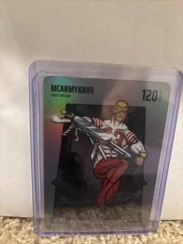 MCARMYKNIFE (C. MCCAFFREY) 2025 BO JACKSON BATTLE ARENA SILVER STEEL FOIL#SBF-19