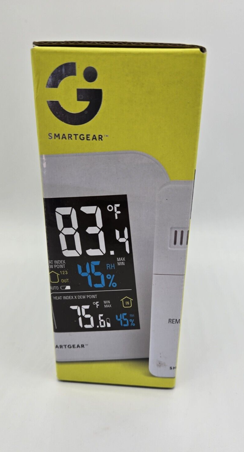 Smart Gear Indoor Outdoor Wireless Weather Station Alarm Clock Color