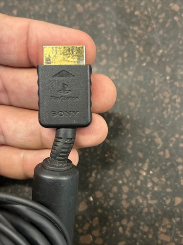 Sony PlayStation 2 PS2 Composite AV Cable TESTED - Gold Tip Official Genuine OEM - Picture 2 of 11
