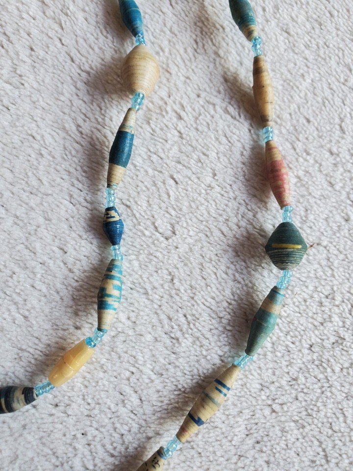 Pretty Turquoise Bead Necklace Jewellery eBay