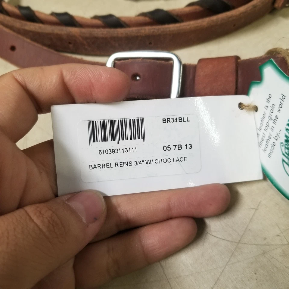 Martin 3/4" Latigo rienda de barril con cordones Foto 4 de 4
