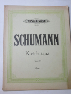 Edition Peters 2310 - SCHUMANN - Kreisleriana Opus - Klavier - Noten DDR Reprint