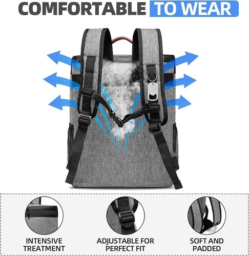 Waterproof Insulated Cooler Backpack - Leak Proof Soft Cooler Bag for Travel, Ca - Picture 4 of 9