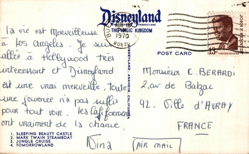 Postal cromada multivista de Disneyland Anaheim B77 - Imagen 2 de 2