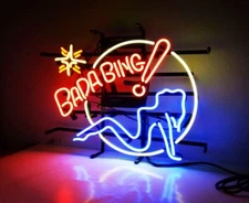 Bada Bing Hot Girl Lady Neon Lamp Sign Light 20"x16" Beer Bar Pub Decor Wall LE