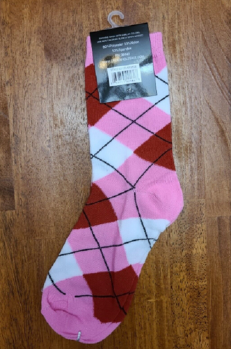 Women's Novelty Crew Socks - Argyle Prints - Size 9-11 Item casual fun cute - Picture 11 of 13