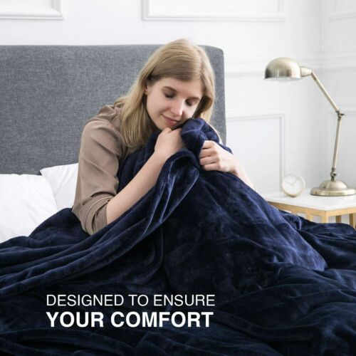 480 GSM Luxury Heavy Sherpa Blanket Warm Faux Fur Mink Sofa Bed Fleece Throw UK - Picture 132 of 165