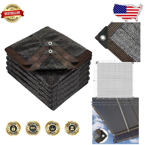 50 % schwarzes Schattentuch 20 x 20 Fuß - robuste Garten Netzplane für UV-Schutz