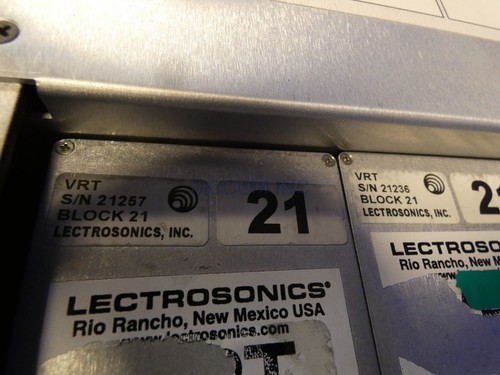 Lectrosonics VRMWBL Venue Modular Receiver Blk 470-26 w/ 6 VRT Blk 21 Mods, PS - Picture 8 of 13