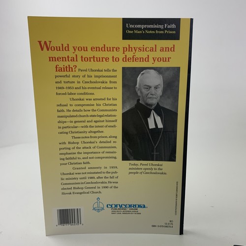 Uncompromising Faith One Man’s Notes From Prison By Panel Uhorskai Paperback.... - Bild 2 von 2