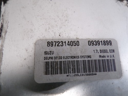 Unidad de control del motor OPEL Astra G 1,7DTI 55KW 75PS Y17DT SET 09391899 *F86713* - Imagen 5 de 7