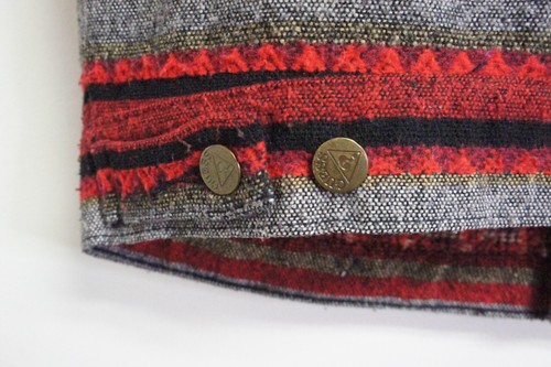 Vtg 90s GUESS Red Wool Vest Jacket Georges Marciano USA Southwestern Mens Size L - Picture 8 of 9