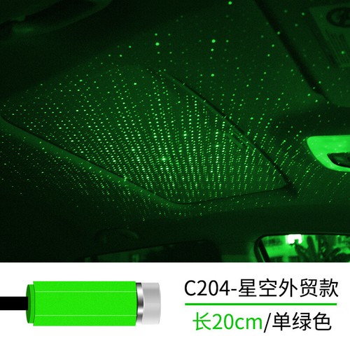 1 pz Luce LED Rossa/Verde/Blu Viola USB Auto Soffitto Stella Decorativa - Foto 6 di 9