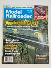 Model Railroader Magazine Apr 1996 ~ N Scale Mikado Scenic O Scale Appalacian