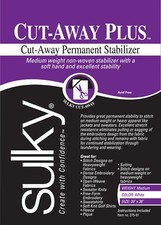 275-01 - Cut Away Plus Medium Weight Stabiliser White 20in x 1yd - Sulky