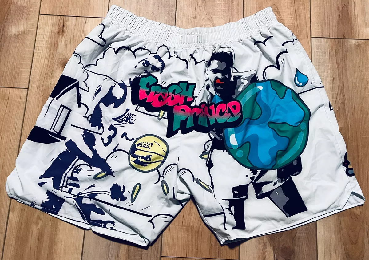 FRESH PRINCE Headgear Classic Basketball Shorts Magic Johnson