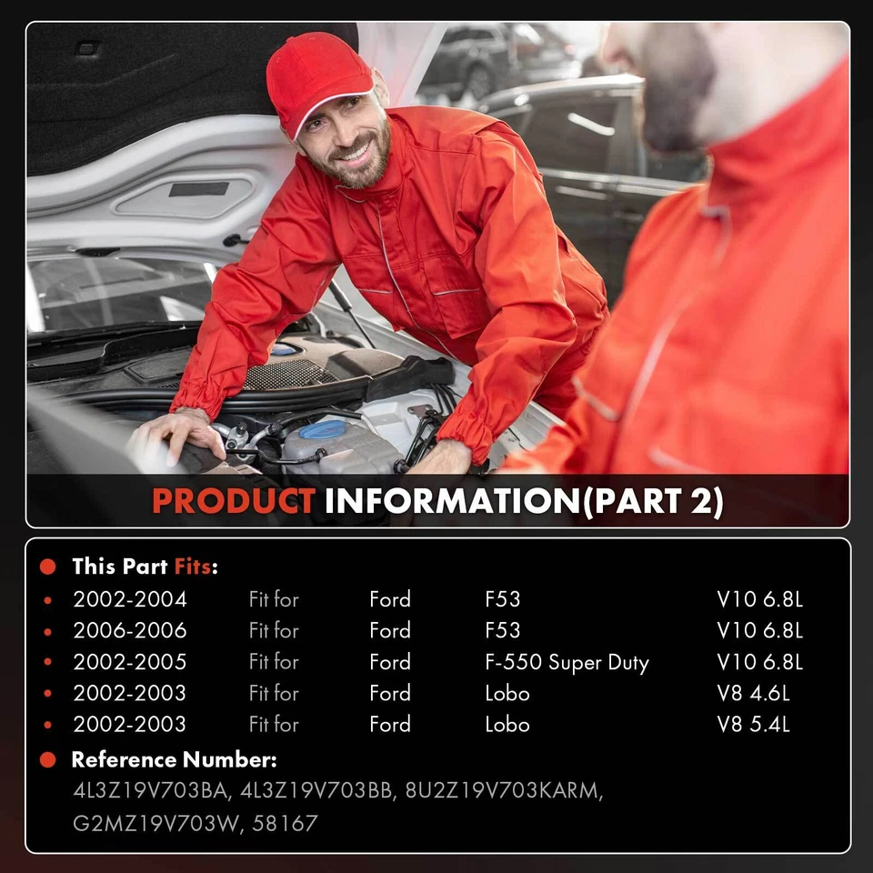 Nuevo compresor de CA con embrague para Ford F-150 F-250 F-350 F-450 F-550 Super Duty Foto 3 de 4