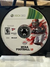 NCAA Football 12 (Microsoft Xbox 360, 2011) Disc Only! Works! Ships FREE! 🔥🎮