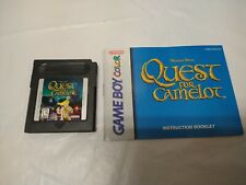 Quest for Camelot (Nintendo Game Boy Color, 1998) game and manual only